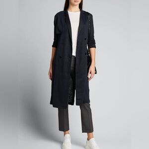 MAJESTIC FILATURES Linen Trench Coat in Beige